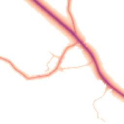 Daytime road noise heatmap for CW8 4RN