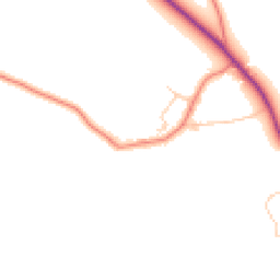 Daytime road noise heatmap for CW8 4RR