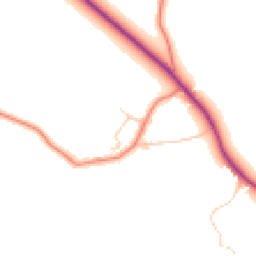 Daytime road noise heatmap for CW8 4SA