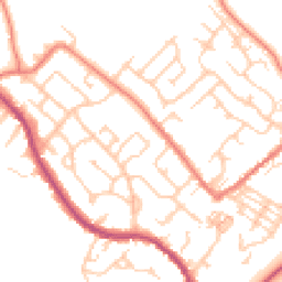 Daytime road noise heatmap for CW8 4SE