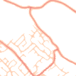 Daytime road noise heatmap for CW8 4SL