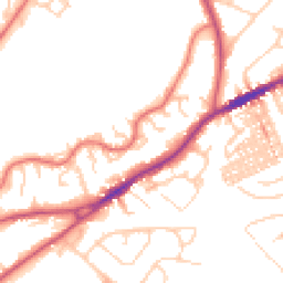 Daytime road noise heatmap for CW8 4TE