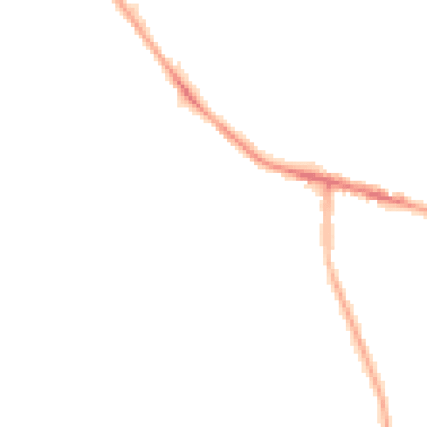 Night-time road noise heatmap for CW8 4UJ