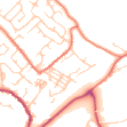 Daytime road noise heatmap for CW8 4UR