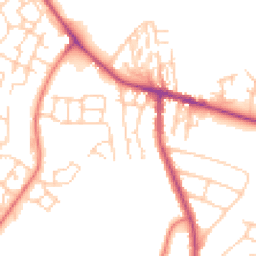 Daytime road noise heatmap for CW8 4XR