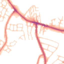 Daytime road noise heatmap for CW8 4XT