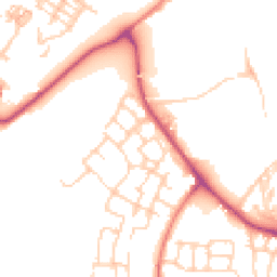 Daytime road noise heatmap for CW8 4ZJ