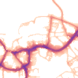 Daytime road noise heatmap for CW9 5AE