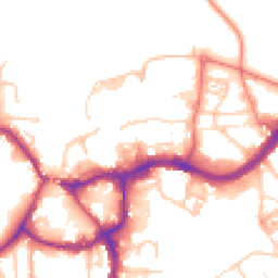 Daytime road noise heatmap for CW9 5AG