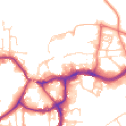 Daytime road noise heatmap for CW9 5AH