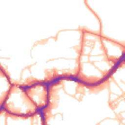 Daytime road noise heatmap for CW9 5DR