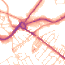 Daytime road noise heatmap for CW9 5FS