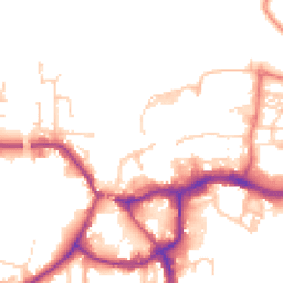 Daytime road noise heatmap for CW9 5FT