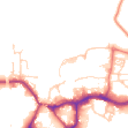 Daytime road noise heatmap for CW9 5FU