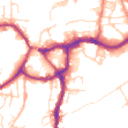 Daytime road noise heatmap for CW9 5FW