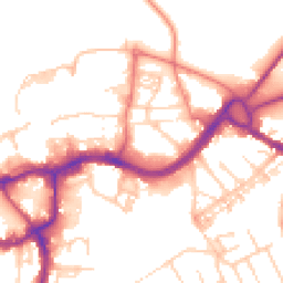 Daytime road noise heatmap for CW9 5GD