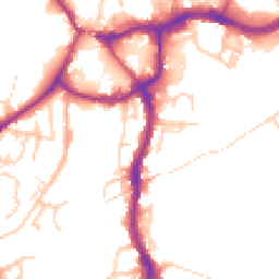 Daytime road noise heatmap for CW9 5HG