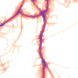 Daytime road noise heatmap for CW9 5HH