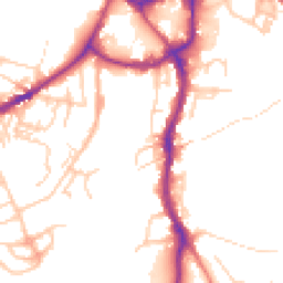 Daytime road noise heatmap for CW9 5HJ