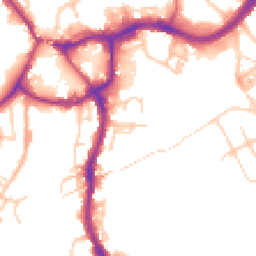 Daytime road noise heatmap for CW9 5HP