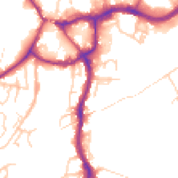 Daytime road noise heatmap for CW9 5HQ