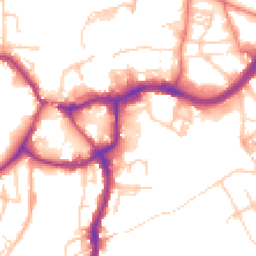 Daytime road noise heatmap for CW9 5JB