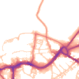Daytime road noise heatmap for CW9 5LJ