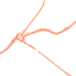 Night-time road noise heatmap for CW9 5NB