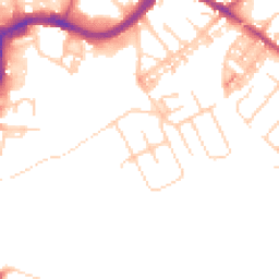 Daytime road noise heatmap for CW9 5PJ