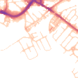 Daytime road noise heatmap for CW9 5PT