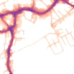 Daytime road noise heatmap for CW9 5QA