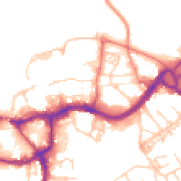 Daytime road noise heatmap for CW9 5RF