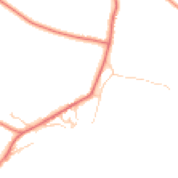 Daytime road noise heatmap for CW9 6AQ