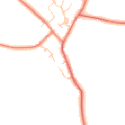 Daytime road noise heatmap for CW9 6AX