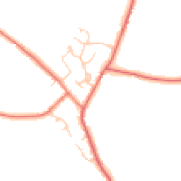 Daytime road noise heatmap for CW9 6AY