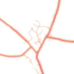 Daytime road noise heatmap for CW9 6AZ