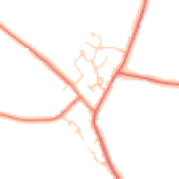 Daytime road noise heatmap for CW9 6BA