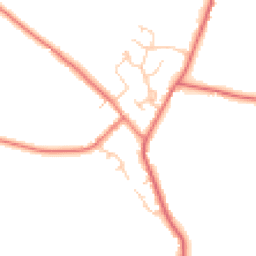Daytime road noise heatmap for CW9 6BD