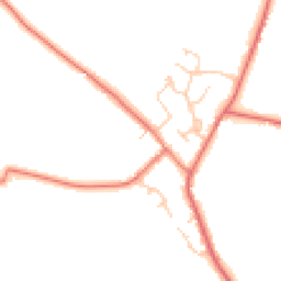 Daytime road noise heatmap for CW9 6BT