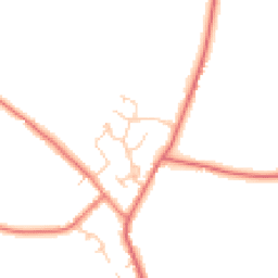 Daytime road noise heatmap for CW9 6BZ