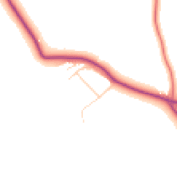 Daytime road noise heatmap for CW9 6DS