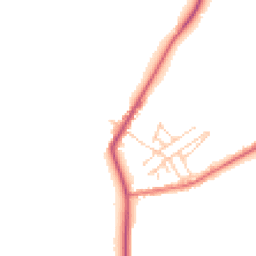 Daytime road noise heatmap for CW9 6ES