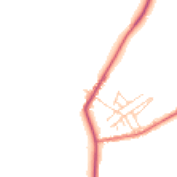 Daytime road noise heatmap for CW9 6EU