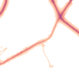 Daytime road noise heatmap for CW9 6GG