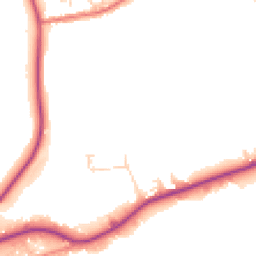Daytime road noise heatmap for CW9 6GT