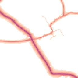 Daytime road noise heatmap for CW9 6HE