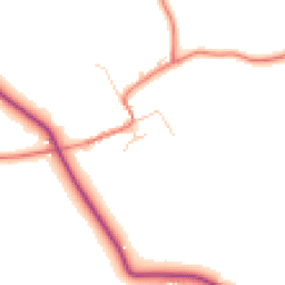 Daytime road noise heatmap for CW9 6HG