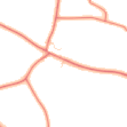 Daytime road noise heatmap for CW9 6JW