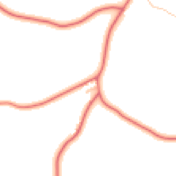 Daytime road noise heatmap for CW9 6LN