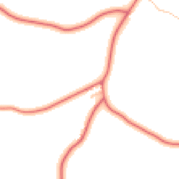 Daytime road noise heatmap for CW9 6LW